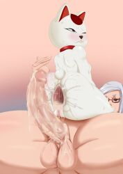 1futa after_anal anthro anus ass ayase_seiko balls cat_humanoid cum_in_ass dandadan dickgirl ejaculation feline feline_humanoid full_body futanari intersex light-skinned_futa light_skin maneki-neko nude nude_futa penis pussy sakefanx scrotum testicles turbo_granny_(dandadan) uncensored veiny_penis