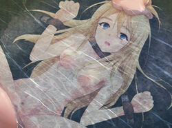 1girls affront_to_nature blonde_hair blue_eyes bondage censored dead death drowning empty_eyes female female_death hand_on_head k-on! kaiga long_hair murder nipples nude rape sex spread_legs tsumugi_kotobuki_(k-on!) underwater water