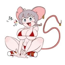 1girls ai ai-created ai_assisted ai_generated big_ass big_breasts bikini breasts flipline_studios grok grok_(x) mouse mouse_girl oc original_character papa_louie thick_thighs