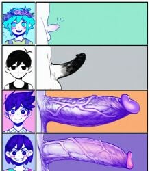 ai_generated basil_(omori) cock_chart hero_(omori) kel_(omori) novelai omori omori_(character) penis_size_chart penis_size_comparison penis_size_comparison_meme penis_size_difference sketch tagme