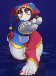 1girls 2026 3d 3d_model anus areola ass big_ass big_breasts big_thighs breasts brown_hair dorfloor3 feet feet_fetish feet_focus feet_up female foot_fetish foot_focus footwear gigantic_ass gigantic_thighs glass glitch_productions gloves gooseworx huge_ass huge_thighs jester jester_cap jester_costume jester_girl jester_hat jester_outfit nipples pomni pomni_(the_amazing_digital_circus) pussy short_hair the_amazing_digital_circus thick_thighs thighs white_body