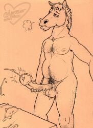 2022 absurd_res anatomically_correct anatomically_correct_genitalia anatomically_correct_penis animal_genitalia animal_penis anthro areola armpit_hair ass balls belly belly_hair big_belly big_penis biped bite biting_lip biting_own_lip bodily_fluids body_hair bojack_horseman bojack_horseman_(character) breath chest_hair cum cum_on_furniture cumshot ejaculation equid equine equine_genitalia equine_penis erection flared_penis genital_fluids genitals hair hi_res holding_penis horse humanoid_hands lidded_eyes littlestfuzz male mammal masturbation mature_anthro mature_male medial_ring navel netflix nipples nude orgasm orgasm_face overweight overweight_anthro overweight_male pen_(artwork) penile penile_masturbation penis pubes retracted_balls self_bite sheath simple_background solo standing tailless teeth throbbing throbbing_balls traditional_media_(artwork) vein veiny_penis