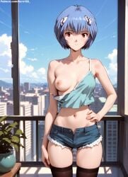 1girls 2d ai_generated areolae armpit asian asian_female bare_arms blue_hair chest completely_naked completely_nude completely_nude_female curvy curvy_figure cute cute_face detailed eyelashes eyeshadow female female_only fit fit_female focus hair high_quality legs light-skinned_female light_hair light_skin lips lipstick looking_at_viewer makeup mascara medium_breasts naked neon_genesis_evangelion nero100 nipples nude nude_female pale-skinned_female pale_skin perky_breasts posing pussy rei_ayanami seductive seductive_look short_hair skinny skinny_girl stable_diffusion tagme teen teenage_girl teenage_tits thighs thin_waist vagina