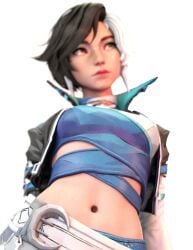 1girls 2026 3d 3d_(artwork) 3d_artwork 3d_model 3d_render 3dcg belly belly_button belly_button_fetish daz3d daz_studio fanart female female_only human human_only looking_away looking_away_from_viewer luna_snow luna_snow_(marvel_rivals) marvel marvel_rivals myart navel navel_fetish navel_focus not_porn questionable sfw simple_background solo solo_female toon toon_girl white_background zazkinkart