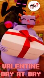 3d 3d_(artwork) areolae ass ass_bigger_than_head axolotl axolotl_(minecraft) big_areola big_ass big_breasts big_thighs black_body black_skin blue_body blue_skin breasts breasts_bigger_than_head curvaceous curvy curvy_figure enderman enderwoman female female_humanoid gift glistening_body hi_res huge_breasts humanoid looking_at_viewer looking_down microsoft minecraft mojang mouthless nipples nude nude_female nude_humanoid orange_nipples panflestudios puffy_areola puffy_nipples purple_areola purple_eyes purple_nipples steam tagme valentine's_day voluptuous wet wet_body wide_hips
