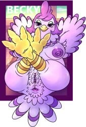 3_toes 4_toes absurd_res alpha_channel animal_crossing anisodactyl anthro anthrofied anus areola armpit_hair ass avian avian_butt beak becky_(animal_crossing) belly biped bird bodily_fluids body_hair breasts chicken claws clitoris crotch_tuft curvy_figure eyeshadow feathered_wings feathers feet female foot_focus furniture galliform genital_fluids genitals half-closed_eyes hi_res inside legs_up lying makeup multicolored_body multicolored_feathers multicolored_skin narrowed_eyes navel nintendo nipples non-mammal_breasts non-mammal_navel non-mammal_nipples non-mammal_vulva nude on_back patohoro phasianid presenting presenting_anus presenting_breasts presenting_vulva pubes purple_body purple_feathers purple_nipples purple_skin semi-anthro sofa solo tail tail_feathers talons toe_claws toes tuft two_tone_body two_tone_skin vaginal_fluids vulva white_body white_feathers wings yellow_body yellow_feet yellow_skin