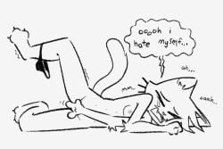 8_nipples anthro bodily_fluids clothed clothing crying domestic_cat felid feline felis female finger_fuck fingering funnysillydog long_tail lying mammal masturbation multi_nipple nipples nude on_side panties panties_down partially_clothed raised_leg shaking_legs solo spread_legs spreading tail tears underwear underwear_down vaginal_penetration