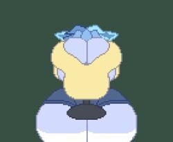 1boy 1boy1girl 2025 2d 2d_(artwork) 2d_animation 2d_artwork :3 absorption animated animation big_breasts boob_window clothed clothing continue_after_cum corruption crazy_eyes crazy_smile cum cum_between_breasts dominant_female eeveelution expansion female femdom feminization gift_art glaceon glacier_wynterson gremlingrounded growth multiple_ejaculations no_sound paizuri paizuri_under_clothes penis_between_breasts pixel_(artwork) pixel_animation pixel_art pokemon purple_eyes shorts simple_background sweater tagme thick_thighs titjob video