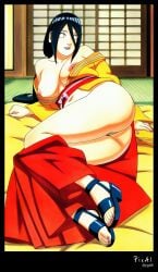 1girl, 4k 8k ai_generated ass bedroom, between big black body body, boruto:_naruto_next_generations clothes, content curves, details details, explicit eyes, eyes,collarbone, feets, female, full hair hair, hairy, hakama half_naked high hips, hyuuga_hanabi japanese kimono, legs, long low lying masterpiece, mature naked naruto naruto_(series) navel, neckline, no nsfw, of on perfect point polished, ponytail, position, pubic pupils, resolution, sandals, seductive sexy side, skirt, sleeves, thighs, toenails toenails, tummy, view, white wide