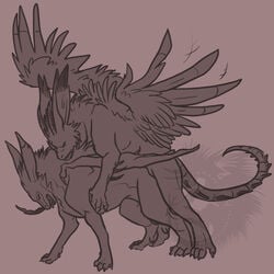 airu avian feral gryphon sex wings