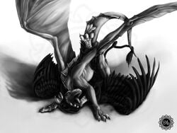 avian dragon dragonlovers feral gryphon scalie sex unknown_artist wings