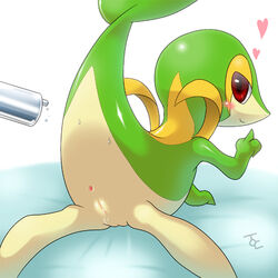 ass blush female heart penis pokemon pokemon_(species) snivy syringe zoe_(artist)