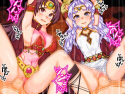 2boys 2girls alternate_costume armpits arms_up bare_legs blue_eyes bondage bouncing_breasts bound_wrists breasts brown_eyes brown_hair censored female female_focus femsub fire_emblem fire_emblem:_mystery_of_the_emblem fire_emblem:_shadow_dragon_and_the_blade_of_light fire_emblem:_thracia_776 fire_emblem_heroes frown group_sex legs leotard linde_(fire_emblem) linde_(khadein)_(fire_emblem) long_hair looking_at_viewer male maledom medium_breasts mimizunooka motion_blur motion_lines multiple_boys multiple_girls multiple_rape multiple_rapists nintendo official_alternate_costume open_mouth panties panties_aside ponytail purple_hair pussy rape sara_(fire_emblem) sara_(khadein)_(fire_emblem) sex small_breasts sound_effects spread_legs sweat tearing_up tears torn_clothes underwear vaginal_penetration white_panties