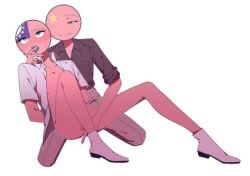 china_(countryhumans) countryhumans countryhumans_girl cum_in_pussy female female/male finger_fuck masturbation taiwan_(countryhumans) tongue_out