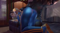 3d 3d_animation 4k absurd_res animated big_ass blue_clothing blue_panties chun-li chun-li_(fortnite) evilaudio female fortnite hair_bun hi_res highres male maledom pants_pull sound spanked_butt spanking spanking_ass street_fighter tagme thenaysayer34 video