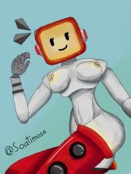 female newtybot robot robot_girl rose_(newtybot)