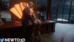 3d alfred_pennyworth ass ass_grab barbara_gordon batgirl batgirl_(gotham_knights) batman:_arkham_knight batman_(series) big_ass big_butt bra cheating cheating_girlfriend dat_ass dc dc_comics fat_ass french_kiss french_kissing gotham_knights groping groping_ass kissing male newto3d older_male panties passionate passionate_kiss penis superheroine thong tongue_kiss torn_clothes torn_clothing underwear wayne_tower wide_hips younger_female