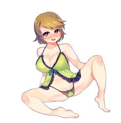 belly blush koizumi_hanayo love_live! panties red_eyes spread_legs