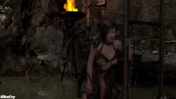 3d ada_wong alicecry artist_request asian_female canine colmillos_(resident_evil) doggy_style interspecies red_dress resident_evil resident_evil_4 tentacle tentacle_sex zombie_dog zoophilia