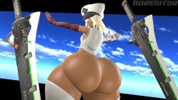 1girls 3d 3d_(artwork) 4k absurd_res alternate_ass_size animated arc_system_works ass ass_clapping ass_shake big_ass bimbo blonde_female blonde_hair border boreditor bottom_heavy bottomless bubble_ass bubble_butt busty clapping clapping_buttocks curvy dark dark-skinned_female dark_skin female female_focus female_only guilty_gear guilty_gear_strive hat high_resolution highres huge_ass human humanoid long_hair massive_ass music non-euclidean_border ramlethal_valentine sfm sound source_filmmaker sword swords tagme tan tan-skinned_female tan_skin tanned tanned_skin thick_thighs thighhighs twerk twerking video white_hair wobble yellow_eyes