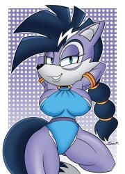 1girls anthro archie_comics armpits arms_behind_head big_breasts black_hair busty female female_only furry large_breasts looking_at_viewer lupe_the_wolf milf mobian_monster original pose posing seductive seductive_smile sensual smile solo sonic_(series) sonic_the_hedgehog_(archie) sonic_the_hedgehog_(comics) sonic_the_hedgehog_(series) wolf wolf_girl