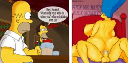 bart_simpson big_ass big_breasts cheating cowgirl_position homer_simpson incest lenny_leonard male male/female marge_simpson milf mluv mother_and_son the_simpsons