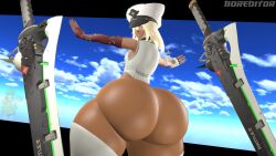 1girls 3d 4k absurd_res alternate_ass_size arc_system_works ass ass_clapping ass_shake big_ass bimbo blonde_female blonde_hair border boreditor bottom_heavy bottomless bubble_ass bubble_butt busty clapping clapping_buttocks curvy dark dark-skinned_female dark_skin female female_focus female_only guilty_gear guilty_gear_strive hat high_resolution highres huge_ass human humanoid long_hair massive_ass may_(guilty_gear) meme non-euclidean_border ramlethal_valentine sfm source_filmmaker sword swords tan tan-skinned_female tan_skin tanned tanned_skin thick_thighs thighhighs totsugeki twerk twerking white_hair wobble yellow_eyes