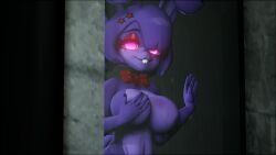 3d 3d_(artwork) big_breasts bonfie bonfie_(cryptia) bonnie_(cally3d) bonnie_(fnaf) cally3d clazzey cloxity cryptiacurves eye_contact fazclaire's_nightclub female female_only five_nights_at_freddy's fnaf fredina's_nightclub holding_breast needy nipples purple purple_body purple_eyes purple_hair rabbit_ears scottgames solo solo_female source_filmmaker staring staring_at_viewer submissive