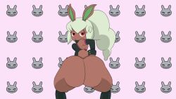 1girls agent_spect-hare animated anthro anus ass boots bunny_ears bunny_girl bunny_mint bunny_tail chesterzee female level-5 mint_hair ponytail pussy thick_thighs twerking yo-kai_watch yo-kai_watch_3 youkai youkai_watch yōkai