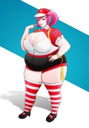 bbw big_breasts chubby_female crush_crush fully_clothed sad_panda_studios wendy_(crush_crush)