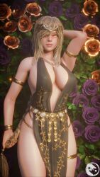 1girls 3d big_ass big_breasts blonde_hair elden_ring empyrean female female_only fromsoftware goddess l0rd_inquisitor looking_at_viewer milf queen_marika_the_eternal thick_thighs wide_hips