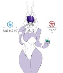 alien alien_girl athletic_female bunny_ears bunnysuit dare_to_exist mass_effect quarian tali'zorah_nar_rayya