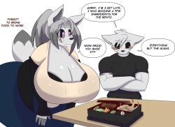 big_breasts breasts couple dewwydart dewwydartz erick_(dewwydartz) female furry mary_(dewwydartz) wholesome