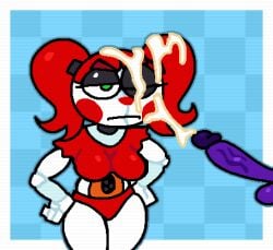 baby_(fnafsl) balls border circus_baby circus_baby_(fnaf) crushtrap cum female female_only five_nights_at_freddy's five_nights_at_freddy's:_sister_location incest michael_afton non-euclidean_border penis unamused