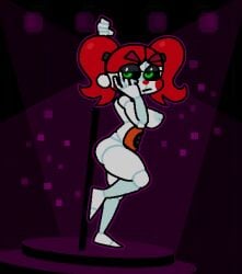 1girls areolae baby_(fnafsl) barefoot breasts circus_baby circus_baby_(fnaf) completely_nude completely_nude_female crushtrap female female_only five_nights_at_freddy's five_nights_at_freddy's:_sister_location full_body naked naked_female nipples nude nude_female pole pole_dancing sideboob solo solo_female stripper_pole