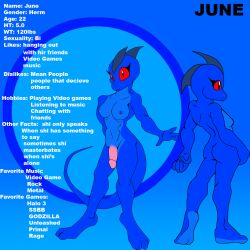 1futa 2010 anthro areola ass blue_areola blue_background blue_body blue_nipples blue_scales blue_skin breasts character_description english_text futanari genitals gradient_background grey_scutes herm intersex june_(justathereptile) justathereptile komodo_dragon lizard looking_at_viewer model_sheet monitor_lizard nipples non-mammal_breasts nude nude_anthro nude_herm nude_intersex penis pink_penis pose red_eyes reptile scales scalie simple_background smile solo tail text white_text_border