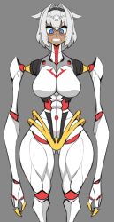 ass_visible_through_thighs automata_(fate/grand_order) caenis_(fate) fate_(series) female huge_ass implied_transformation large_breasts nikujuu_uc post_transformation robot_girl robotization thick_thighs transformation wide_hips