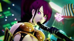 1girls 3d amateurthrowaway animated armor big_breasts bikini bikini_armor blowjob clothing disembodied_hands eyes_rolling_back fellatio female gangbang glowing_eyes high-cut_armor leotard_aside long_hair midriff mind_control mitsuru_kirijo mp4 navel oral penetration persona persona_3 purple_hair shadow_(persona) shorter_than_30_seconds sound spitroast tentacle tentacle_in_mouth tentacle_sex upright_spitroast video