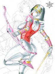 archerina high_heels multiwa ohranger power_rangers power_rangers_zeo super_sentai