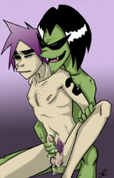 2005 2d_(gorillaz) ace_copular cartoon_network cmo_(artist) crossover gangreen_gang gorillaz male male_only musician powerpuff_girls tagme yaoi