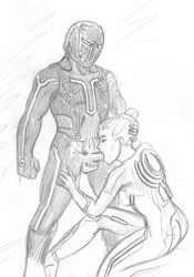 disney fellatio gem_(tron) korblborp monochrome paheal penis rough_sketch siren titanium tron tron_legacy