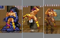 fatal_fury gay king_of_fighters kuromaru_(mugen) m.u.g.e.n male_only tentacle_on_male wolfgang_krauser