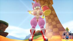 3d 3d_(artwork) amy_rose anthro areola asrielthewagon ass big_breasts big_butt breasts clothed clothing digital_media_(artwork) dress ears_down english_text eulipotyphlan eyebrows female footwear fur genitals gloves green_eyes hair hammer handwear hedgehog hi_res huge_breasts looking_at_viewer mammal nipples nude open_mouth panties pink_body pivoted_ears portrait pussy sega shaded signature simple_background smile solo sonic_(series) sonic_the_hedgehog_(series) source_filmmaker text thick_thighs tools underwear url watermark widescreen