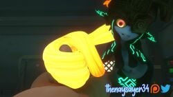 3d 3d_animation 4k absurd_res animated animation female femdom glowing_eyes glowing_hair glowing_markings hairjob handjob hi_res highres imp_midna looking_at_viewer male male_pov midna no_sound penis pointy_ears pov short_playtime smile tagme the_legend_of_zelda thenaysayer34 twili twilight_princess video yellow_hair