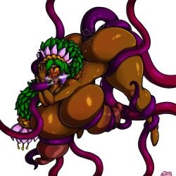 big_breasts breasts deku_(tloz) deku_princess majora's_mask oblivionrising tagme tentacle the_legend_of_zelda