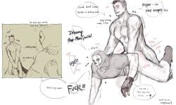 2boys abs anal anal_sex bara call_of_duty closed_eyes cum cum_in_ass cum_inside dialogue ffffflower12 gay gay_sex ghost_(modern ghost_(modern_warfare_2) gloves half-dressed instant_loss_2koma john_mactavish male male/male male_only male_penetrated male_penetrating male_penetrating_male mask military mohawk multiple_boys muscle muscles muscular muscular_male partially_clothed pecs penis_in_ass shirt simon_riley soap_(modern_warfare_2) tattoo tattoos warfare yaoi