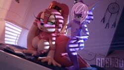 3d 3d_(artwork) absurd_res calypso_the_echidna coel3d digital_media_(artwork) doggy_style echidna fan_character felid feline female from_behind_position hi_res lynx male male/female mammal monotreme sega sex size_difference sonic_(series) sonic_the_hedgehog_(series) uva_(coel3d)