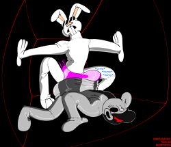 adultpartypunch cotton_candy_(smolbunnyxoxo) danganronpa dry_humping glistening glistening_body glistening_clothing grind grinding high_waisted_bottomwear humiliation hump humping living_plush living_plushie male monokuma multicolored_body penis plushie plushophilia rape satin satin_panties smooth_fur split_color uncontrolled_orgasm