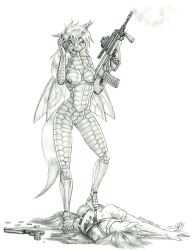 2023 anthro areola arthropod assault_rifle baron_engel belt blood bodily_fluids breasts casual cellphone changeling clothed clothed/nude clothed_male_nude_female clothing corpse death duo electronics equid equine feet female firearm friendship_is_magic genitals graphite_(artwork) greyscale gun hair handgun hasbro hi_res horn innie_pussy insect_wings long_hair male mammal monochrome my_little_pony navel nipples nude nude_female open_mouth pencil_(artwork) phone pistol plantigrade pussy queen_chrysalis_(mlp) ranged_weapon rifle smartphone smoke standing steyr_aug story story_in_description suppressor traditional_media_(artwork) unicorn weapon wings