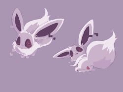 alternate_color animal_genitalia animal_pussy anus canine_genitalia canine_pussy eevee female feral fur generation_1_pokemon genitals glitch hi_res labbit1337 nintendo pokemon pokemon_(species) purple_body purple_fur purple_theme pussy solo